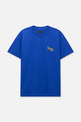 RTA Liam Navy Old English Paradise T-Shirt at Gravity NYC